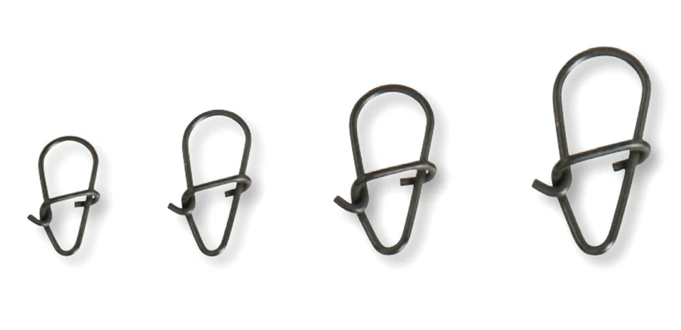 Effzett Egg Snap Mat Black XS S M L 20 Stück Matt Schwarze Karabiner Einhänger