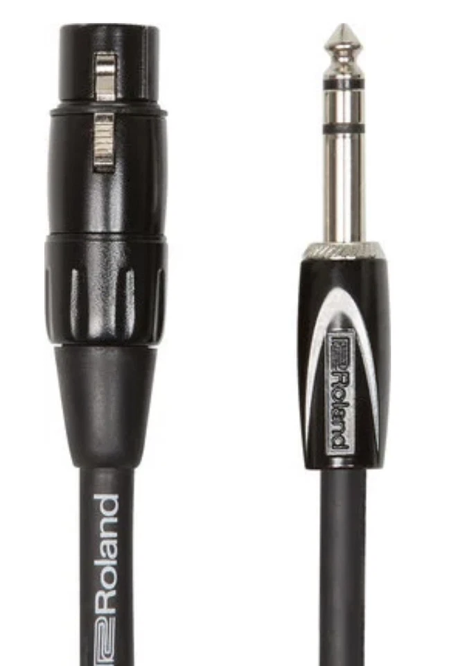 3 ft Roland Balanced cable 1/4-inch TRS male to XLR Female RCC-3-TRXF - Image 1 of 1