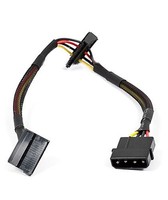 Molex 4Pin to 2 x Serial ATA SATA 2 II SATA2 15Pin HDD Hard Drive Power Cable