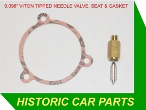 FUEL INLET NEEDLE VALVE & GASKET for HD6 SU Carb on DAIMLER 2.5 V8 250 1964-69 - Picture 1 of 1