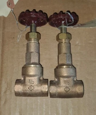 Crane 3/8" Gate Valve Bronze Threaded 300cwp 150S - Image 1 of 4