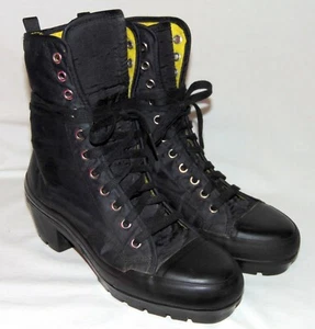 Donna Karan Womens Ankle Rain Boots Black 7M - Picture 1 of 8