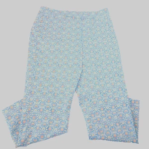 Ruby Rd Floral Capris Pants Women's 10 32x26 Mid Rise Stretch Cottage Feminine - Picture 1 of 12