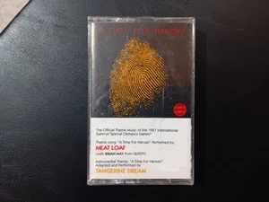 Meat Loaf Tangerine Dream A Time For Heroes Cassette Tape Orpheum Records 1987 - Picture 1 of 4