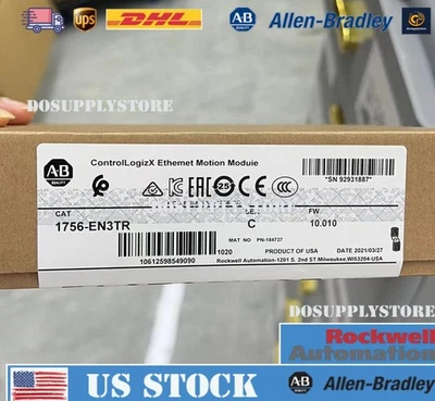 1 PCS New Surplus Allen-Bradley 1756-EN3TR /B EtherNet/IP Module AB 1756EN3TR US - Image 1 of 4