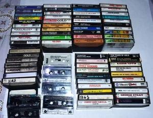 70 + Mostly Country Music Cassette Tapes Willie Merle Waylon Tanya Judds Twitty - Picture 1 of 6