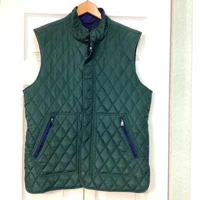Chaleco Acolchado Colección Tailorbyrd Para Hombres Cremallera Completa Chaqueta Acolchada Verde Grande Foto 1 de 4