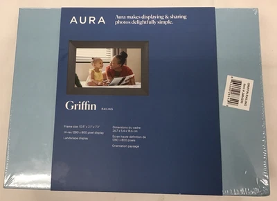 Griffin by Aura 10.1" Digital Frame with Wi-Fi, Unlimited Photo Storage ~ Sealed - Image 1 of 4