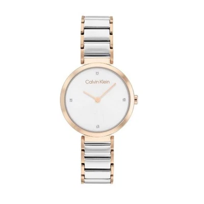 Orologio Donna Calvin Klein Timeless 25200139 Quadrante Bianco - Immagine 1 di 3