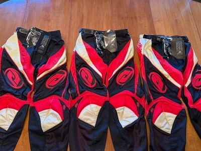 ANSWER RACING ION BLACK/RED/OFF WHITE PANTS 3 PAIR LOT / SIZE 28 - Image 1 of 4