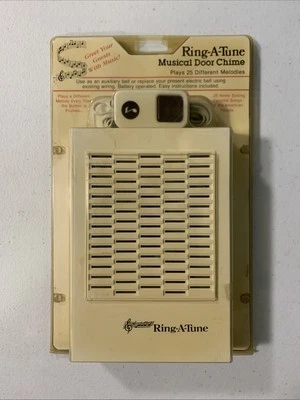 Nuevo Timbre Electrónico Musical Ring-A-Tune Blanco 25 Melodías Alimentación por Batería Foto 1 de 4