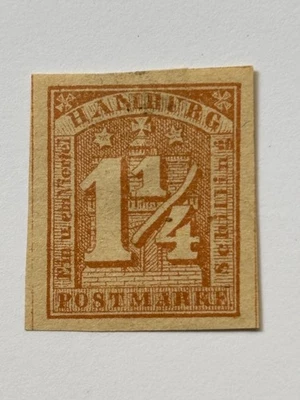 German States - Hamburg - Scott #9b (1864) MH - Free Shipping - Image 1 of 2