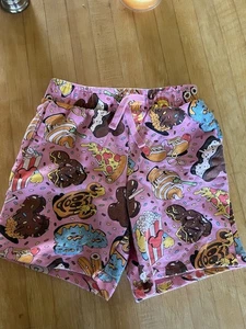 Disney Eats Pink Shorts Size 9/10 - Picture 1 of 3
