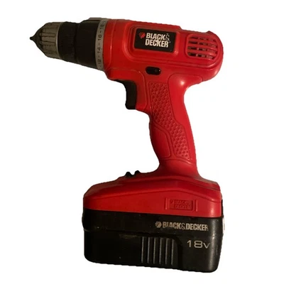 BLACK & DECKER 3/8 (10mm) Cordless Drill Driver 18v GC1800 18V - NO CHARGER - Image 1 of 4