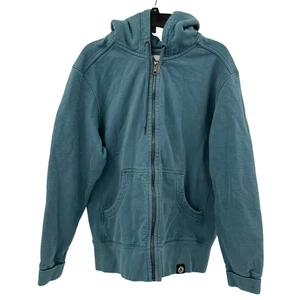American Giant Classic Full Zip Hoodie Sweatshirt Mens XL Blue green Heavy USA - Picture 1 of 9
