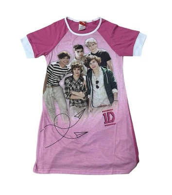 Vintage One Direction Girls Nightgown Pink 10/12 – 1D Band Sleep Shirt - Image 1 of 4