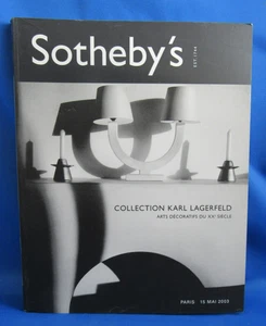 Sotheby's Collection Karl Lagerfeld Catalog  Paris  May 2003 - Picture 1 of 4