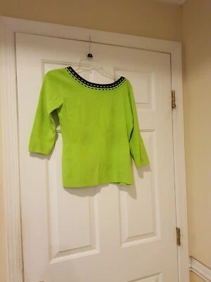 Suéter J.A.C Mujer Talla M Pullover Verde Manga 3/4 Foto 1 de 4