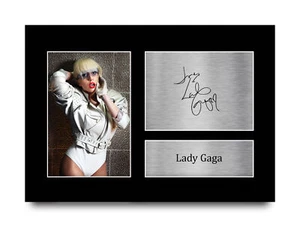 Lady Gaga Signed Pre Printed Autograph A4 Photo Gift For a Pop Fan - Bild 1 von 31