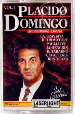 SEALED CASSETTE LASERLIGHT Placido DOMINGO 1967/68 LIVE Vol. I OPERA ARIAS 79104 - Image 1 of 2