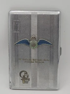 WW2 307 RAF Polish division cigarette case Stanislaw Brejniak with coins - Picture 1 of 3