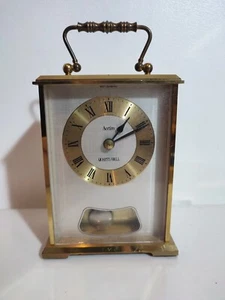 Acctim Brass Quarts/Bell Clock Vintage Great Condition - Picture 1 of 6