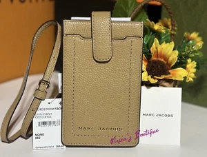 NWT! Marc Jacobs The Groove Pebble Leather Phone Crossbody Bag Tan - Picture 1 of 16
