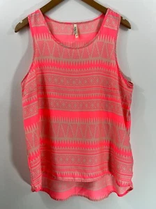 Ärmelloses Damen-Tanktop Junior Live 4 Truth XL X Large Shirt Aztekenmuster pink - Bild 1 von 4