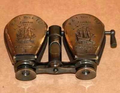 Antique Maritime Brass Monocular Binocular Vintage Nautical spyglass Monocular - Image 1 of 4