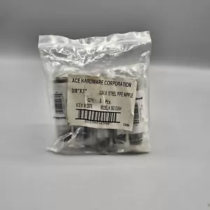 Southland 3/8" X 3" Galv Steel Pipe Nipple Lot of 5 Individual Sealed # 4123576 - Picture 1 of 5