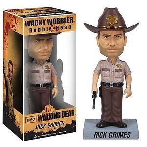 The Walking Dead Rick Grimes Wacky Wobbler Bobblehead BY FUNKO NIB AMC