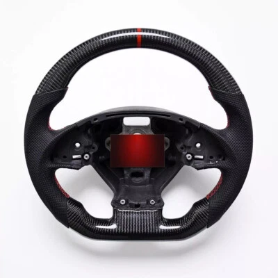 Volante de fibra de carbono real para Chevrolet Corvette C7 ZR1 2014-2019 Foto 1 de 4