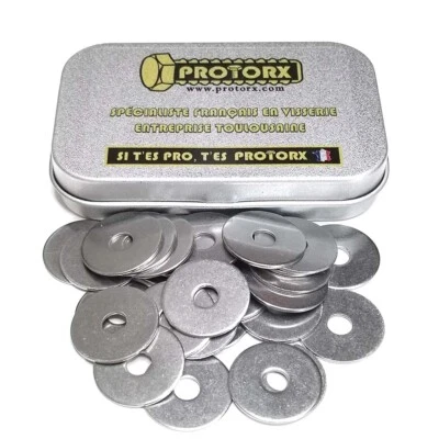 RONDELLE MÉTAL INOX PLATE EXTRA LARGE M5 | BOITE 30pcs - INOX A2 | PROTORX