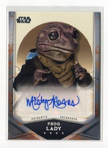 MISTY ROSAS as FROG LADY 2021 Topps Star Wars Mandalorian Season 2 A-MR AUTO B