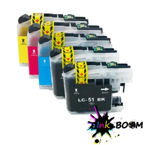 Cartucho de 5 tintas se adapta a Brother LC51 DCP-560CN MFC-440CN FAX-1460 MFC-460CN - Imagen 1 de 1