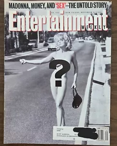 MADONNA ENTERTAINMENT WEEKLY MAGAZINE NOVEMBER 6 1992 SEX BOOK EROTICA - Picture 1 of 1
