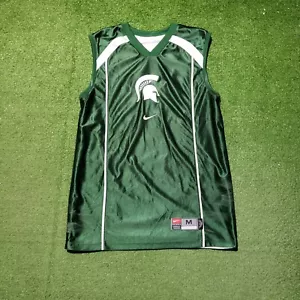 Michigan State Spartans Jersey Men Medium Reversible Nike Center Basketball - Picture 1 of 12