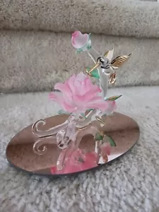 Glass Hummingbird mirror base gold plated - Picture 1 of 1