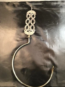 ANTIQUE CHINESE QING DYNASTY SILVER ETCHED  HOOK HANGER - PRICE EACH - Picture 1 of 13