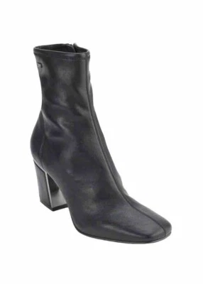 DKNY Women’s Cavale Faux Leather Ankle Boots Black Size 7 - New with Box - Image 1 of 4
