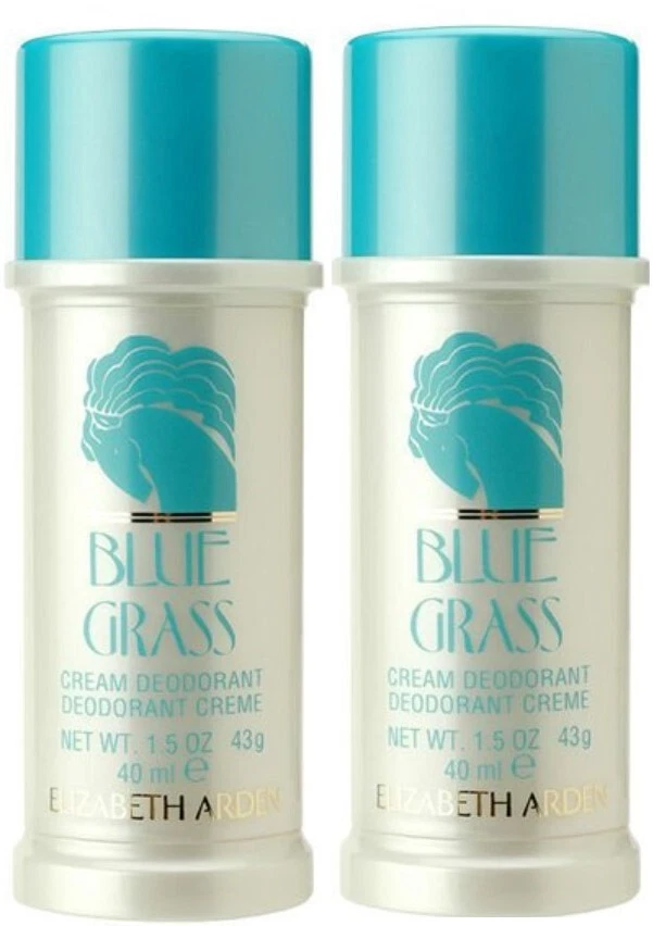 2 desodorantes creme grama azul por Elizabeth Arden 1,5 oz cada verde floral - Imagem 1 de 1