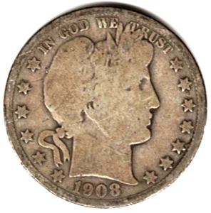 1908 Barber Half grades in GOOD + condition. PLEASE SEE THE SCAN     stk h15 - Picture 1 of 5
