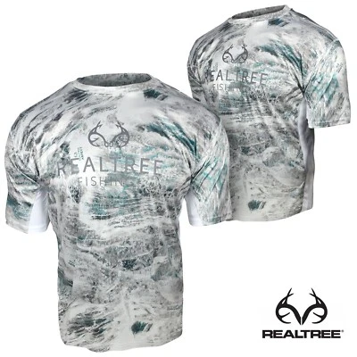 Realtree Fishing Perf. Camiseta (L)- Aspecto Nieve/Blanco Hielo Foto 1 de 3
