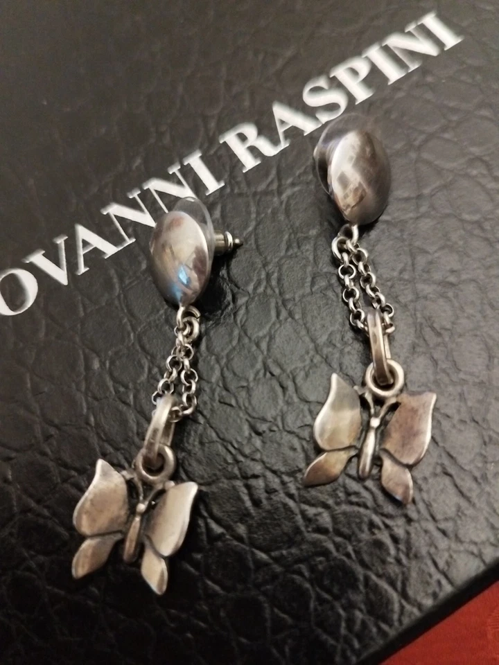 Orecchini Giovanni Raspini Pendenti Farfalla 🦋 Argento 925 Donna Butterfly  - Immagine 1 di 4