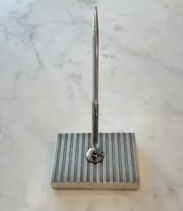 Tiffany & Co. Atlas Collection Retired Sterling Silver Pen Holder Desk Stand 925 - Picture 1 of 9