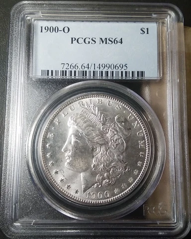 1900-O SILVER MORGAN DOLLAR PCGS NEAR GEM BU MS64 CLEAR & BRIGHT HIGHEST GRADES Cover