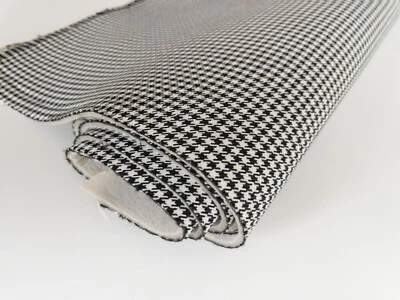 NEW PORSCHE "Pepita" Seating Fabric Car Upholstery BLACK/WHITE (Hounds tooth) Foto 1 de 4
