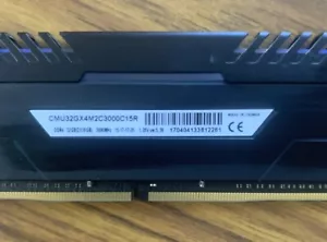 DDRam 4 CORSAIR - Vengeance LED Red 32GB (2 x 16GB) 288-Pin PC4 24000 - Picture 1 of 3