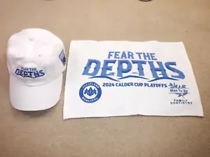 Cleveland Monsters Fear The Depths 2024 Playoffs Sombrero Ajustable y Toalla de Rally - Imagen 1 de 6
