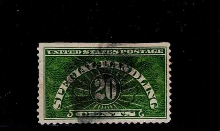 US Scott #QE3, Single 1928 Special Handling 20c FVF Used - Image 1 of 1